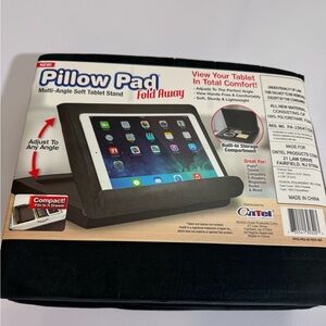 Pillow Pad Fold Away Tablet Stand - Black